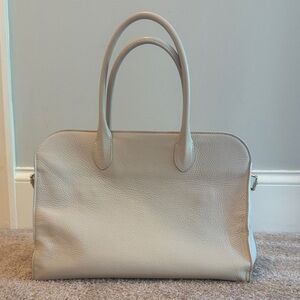 Claudia Firenze Italian Cream Leather Handbag